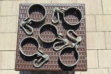 5er SET Schaukelschellen 10cm + Karabinerhaken für Schaukel Befestigung TOP 