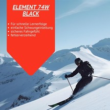 Damen Herren Ski Elan Element 74 Black SX Alpinski + Bindung EL9 GW Z2,5-9