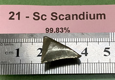 1,63g Scandium + ZERTIFIKAT 21