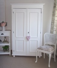 Schrank Kleiderschrank Dielenschrank  Landhaus Antik Stil Massiv