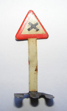 Haribo Blech Verkehrszeichen Kreuzung O Blechauto Blecheisenbahn 50' vintage !