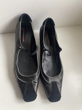 Prada  Schuhe Pumps Ballerina 39,5 Mary Janes  schwarz