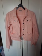 Staccato Jeansjacke Apricot Peach M Damen Used Look