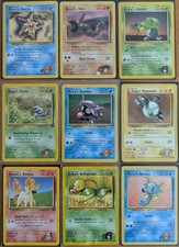 9 Vintage Pokemon Karten
