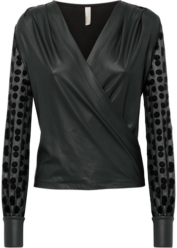 Shirt lederoptik 36 38 - lederoptik, gr.