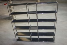 USM Haller Regal Highboard Bücherregal 15 Fächer anthrazitgrau 25er Tiefe