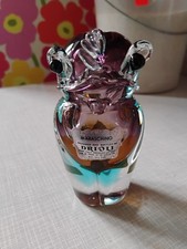 Fifties Rarität: Maraschino-Behältnis Murano aus lila Glas, stilisierter Vogel