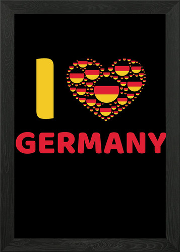 Love germany gerahmtes - love,