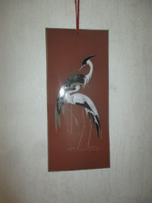 Keramik Wandbild mit Vögeln (Kraniche), um 1950 Jahre