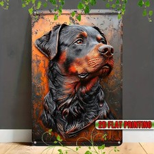 Blechschild rottweiler hund - rottweiler,