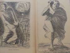 ERNST BARLACH, 2 Lithographien 1914. Schult 65/66. Rudolf Großmann, Otto Hettner