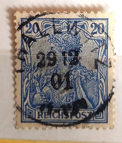 Briefmarke reichspost - briefmarke,