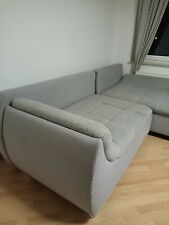 Ecksofa mit Schlaffunktion Polsterecke Bettfunktion - Schwarz/Grau