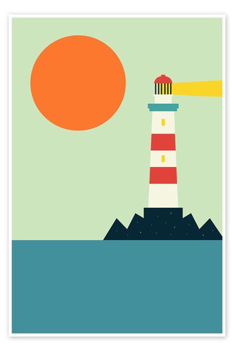 Poster leuchtturm andy - poster,