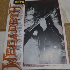 Vintage MEGADETH DAVE MUSTAINE