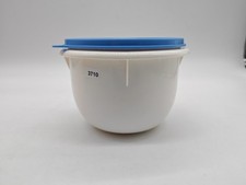 Tupperware 1,1l Rührschüssel weiß blau Peng Salat Hefeteig Schüssel