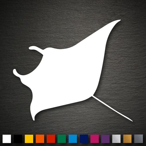 14122 rochen aufkleber 95x81mm - rochen,