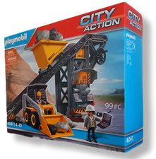 PLAYMOBIL® CITY ACTION | 4041 | FÖRDERANLAGE MIT KOMPAKTLADER | BAUSTELLE | NEU