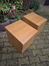 2 Nachtschränke Kommode Holzwerkstoff Nachttisch Nachtkonsolen mit 2 Schubladen