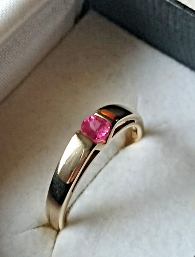 Ring gelbgold 375 edelroter - ring,