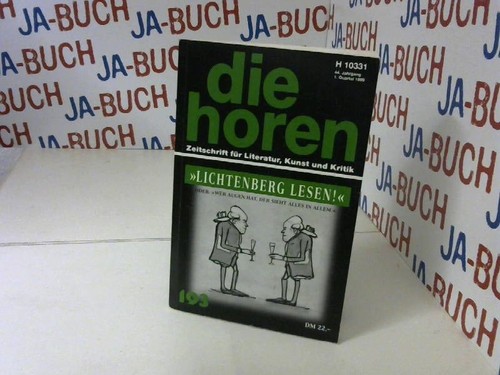 Die horen lichtenberg lesen - die,
