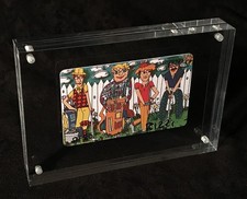 James Rizzi „FABULOUS FOURSOME“ Telefonkarte 1993 im Acrylblock - handsigniert!