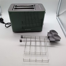 Tognana Iridea Wireless Toaster mit Doppelstecker und Krümelsammler, Salbeigrün