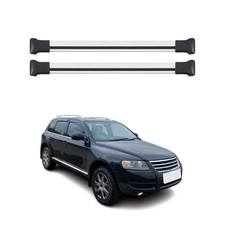 Dachträger Gepäckträger für VW Touareg 2002-2010 Relingträger Alu Silber 2x