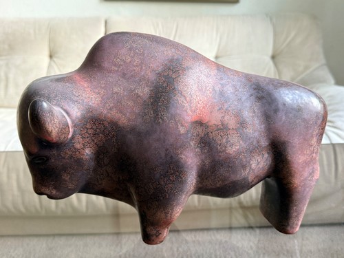 Ruscha keramik stier - ruscha, stier/bison