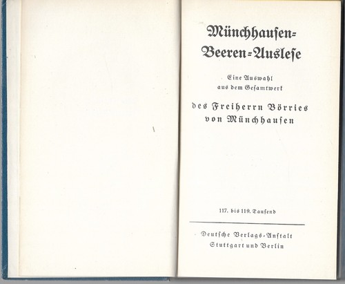 Börries von münchhausen - von,