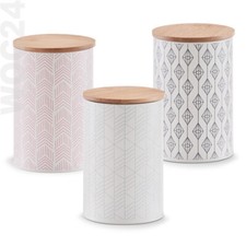 1 L Metall Bambus Vorratsdose