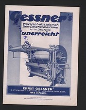 AUE, Werbung 1927, Ernst Gessner AG Textil-Maschinen-Fabrik Dekatiermaschine