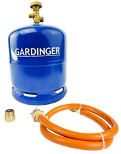 PROFILL Gasflasche 2,5kg leer selbstbefüllbar + Schlauch + Adapter GARDINGER SET