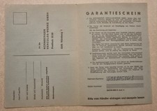 Garantieschein Hercules Hobby Rider HR2 Scheckheft Wartungsplan