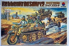 Nitto Kagaku 400 Kettenkrad Sd.Kfz.2 with 37mm Gun Started in OVP 1:35