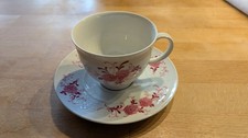 Kaffeetasse mit Untertasse, Seltmann Weiden, Bavaria, Annabell, rosa Rosen