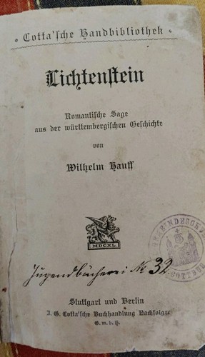 Wilhelm hauff lichtenstein - wilhelm,