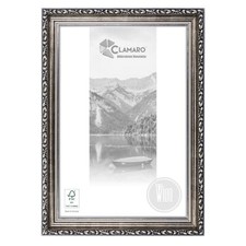 Bilderrahmen Antik Massivholz 'WIEN' Vintage Barock Antik | SILBER | CLAMARO