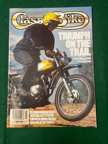 Classic bike jul 1993 triumph - jul,