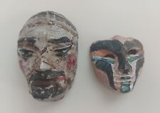 * Keramik Masken 2er Set Hand Gemachte deko Kunst