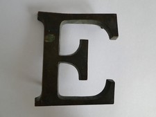 Vintage Messing Buchstabe