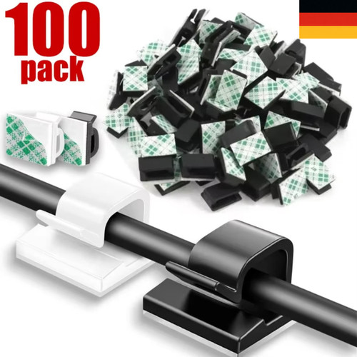 100x kabelclip selbstklebend - 100x,