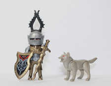 playmobil 1 x wolfsritter + wolf zu mittelalter ritterburg