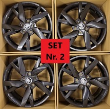 4 Original Alufelgen SKODA Octavia 17 Zoll ET46 5E3601025AE AC RS Felgensatz 17"