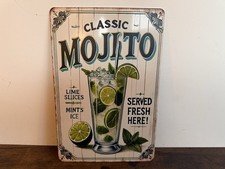 MOJITO RUM Blechschild