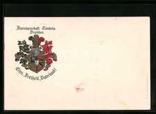 AK Dresden, Burschenschaft Cimbria, Ehre, Freiheit, Vaterland!, Studentenwappen 