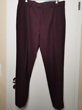 Harry Brown, Anzug Hose, Tweed, Gr. 40 UK,(s. M.), Gefüttert, Bordeaux, Neu