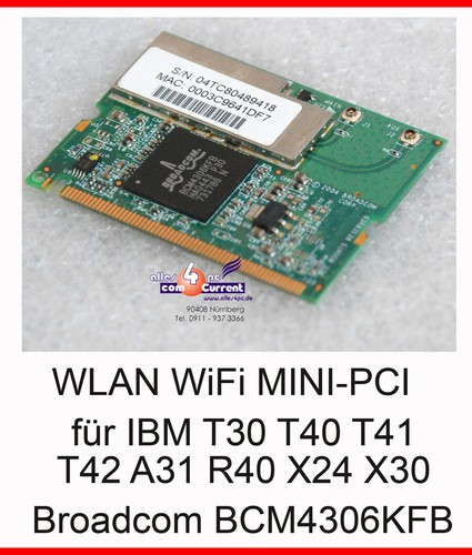 Wlan karte mini pci ibm - karte,