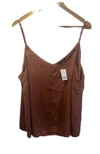 Brandneu mit Etikett Damenbekleidung Burnt Orange Trägertop George Größe 22