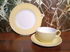 DIBBERN Solid Color - 3 teiliges Kaffeegedeck  - Vanille * Teller Ø 21cm